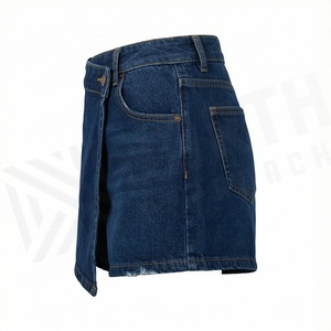 Shorts de Mezclilla para Mujer, Cintura Alta, Pantalones de Algodón, Estilo Veraniego, Moda Urbana, Color Personalizado, Diseños Únicos - Product Image 3