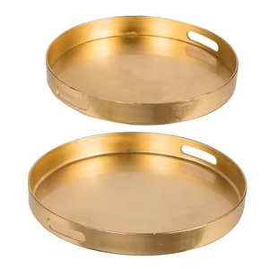 Bandeja de Metal para Centro de Mesa, Bandeja de Acero Inoxidable para Servir Postres, Plato para Exhibir Dulces, Decoración de Mesa - Product Image 1