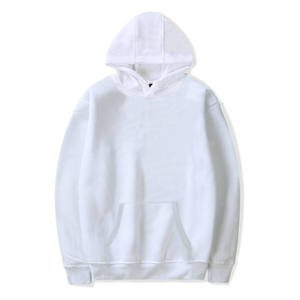 เสื้อฮู้ดผู้ชายสีดำ ปักลาย สีพื้น ผ้าฝ้ายเฟรนช์เทอร์รี่ ดีไซน์กระเป๋า ทรงปกติ ใส่ได้ในฤดูหนาว - Product Image 2