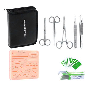 <b>Suture</b> Training Include Upgrade <b>Suture</b> Pad Medic Instruments Surgical Tools Medic Instrument Complete <b>Kit</b> for Medical Student - Product Image 1