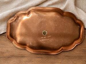 copper tray metal handle copper tray <b>side</b> handles copper tray ring handles copper tray cut handles copper tray sturdy grip - Product Image 3