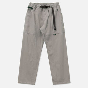 Men's <b>Light</b> Gray Elastic Waist Cargo Pants Casual Multiple Pockets Breathable Canvas <b>Trousers</b> Autumn Wear - Product Image 1
