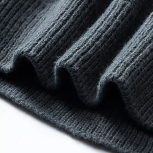 Sweat-shirt à col rond en coton biologique pour homme, couleur unie, tricot côtelé d'hiver, options de tailles plus grandes disponibles - Product Image 6
