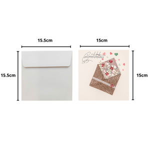 Wholesale <b>Handmade</b> <b>Paper</b> Quilling Card Envelope Custom Quilled Design Letters Style Greeting Card for Birthday Special Occasions - Product Image 2