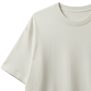 Camiseta de Manga Corta Oversize para Hombre, Cuello Redondo, Algodón Neutral, Estilo Casual Urbano de Verano, Ajuste Holgado, Venta al por Mayor, Suministro OEM - Product Image 3