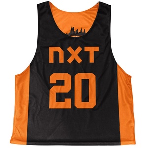 Logo personnalisé réversible Sublimation impression Lacrosse Pinnies Jersey avec un design personnalisé pour la ligue de crosse et les équipes - Product Image 1