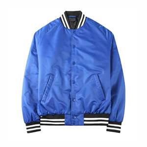 Chaqueta Varsity Personalizada de Satén, Tejida, Transpirable, de Alta Calidad para Hombre, Estilo Vintage de Primavera, Tallas Grandes XL, Bordada 2026 - Product Image 5