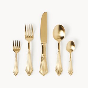 Ensemble de couverts écologiques durables avec manche en bambou, cuillère, fourchette et couteau en acier inoxydable, minimaliste, passe au lave-vaisselle - Product Image 4