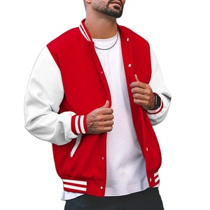 Chaqueta Varsity Clásica para Hombre, Chaqueta de Béisbol Informal, Corte Regular, Cortavientos Universitario para Primavera y Otoño - Product Image 5