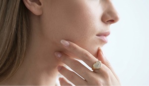 Anillo de Lujo en Forma de Corazón con Diamantes Incrustados, Anillos de Diseño, Joyería Fina, Estilo Romántico para Mujer, Diamante Cultivado en Laboratorio - Product Image 6