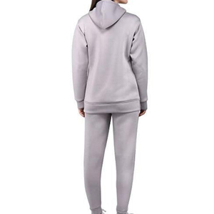 Light Blue Pullover Hoodie and Joggers <b>Sweatsuit</b> <b>for</b> <b>Women</b> Two Piece Fleece Lounge Set Casual Solid Color Winter Sport Outfit - Product Image 4