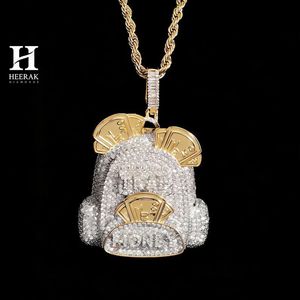 Collar con Colgante de Bolsa/Mochila de Dinero Estilo Hip Hop de Lujo, Oro 14K/18K, Diamante Cultivado en Laboratorio/Natural, Proveedor de Joyería al por Mayor - Product Image 2