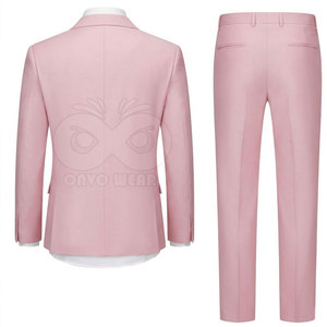 Classic Men 2 Piece Suit Business Formal <b>Blazer</b> Pants <b>Set</b> Premium Tailored Fit Wedding Office Occasion Apparel - Product Image 2