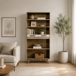 Wholesale Price Soho Brand Solid Wood Modern Bookcase 1500Mm Height Luxury Design Bedroom Furniture Vietnam Manufacturer - Product Image 3