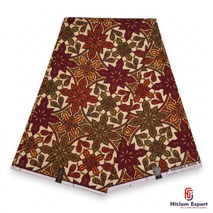 Tissu Ankara Premium Double Face en Coton Imprimé Wax Africain Léger et Occultant, 100% Coton, Matière Imperméable pour Robe - Product Image 2