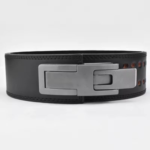 Ceinture de musculation en cuir réglable avec boucle de maintien pour l'entraînement en force, ceinture de gym unisexe - Product Image 3