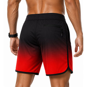 Custom Design Men's Quick Dry Gradient Board Shorts Black Red <b>Surf</b> Swim Trunks Lightweight Beach Shorts Custom Sublimation Print - Product Image 4