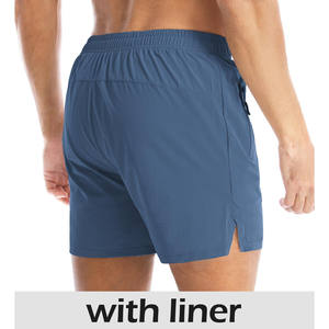 Shorts de algodón 100% de alta calidad para hombre, con lavado ácido, para gimnasio y uso diario, cintura elástica, diseños con logo personalizado. - Product Image 2