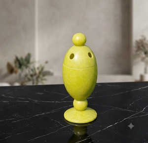Yellow Marble Look <b>Incense</b> <b>Holder</b> Aromatherapy Diffuser Stain Glass Style Fragrance <b>Holder</b> for Home Decor - Product Image 2