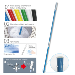 Mango de Fibra de Vidrio Resistente de 143 cm con Forma de Cabeza de Cilindro, en Existencia Más de 20,000 Unidades, Durabilidad para Uso en Oficina y Hogar - Product Image 1