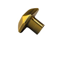 Bouton d'armoire carré minimaliste en laiton massif en laiton antique pour cuisine chambre salle de bain armoire commode tiroir - Product Image 2