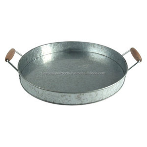 Oasis Luxury Galvanizado Metal Madera Mármol Bandeja Diseño moderno Artesanía para la decoración del hogar Boda Navidad Ocasiones - Product Image 1