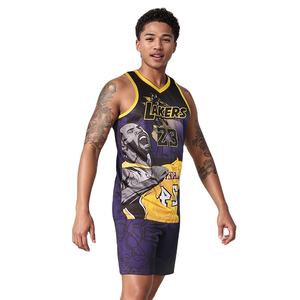 Venta al por Mayor de Fábrica, Camisetas de Baloncesto Unisex de Talla Grande, Transpirables, Antibacterianas, con Logotipo Personalizado, sin Mangas, con Impresión por Sublimación - Product Image 1