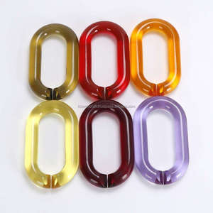 Vibrant Polyresin Chain Link Wall Art Sculpture Acrylic Interlocking <b>Ring</b> Decoration For Commercial Hotel Lobby Accessories - Product Image 6