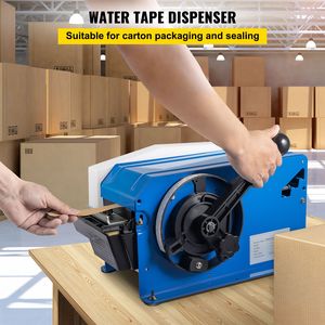 Dispenser di Nastro Adesivo in Plastica Attivabile ad Acqua 100 cm x 10 cm Lunghezza e Larghezza Regolabili con Indicatore Manuale del Livello dell'Acqua - Product Image 2