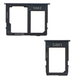 Tiroir pour carte SIM Samsung, pour Galaxy J4 Plus 2018 J415F J6 Plus 2018 J610F, noir, double SIM, emplacement microSD - Product Image 1