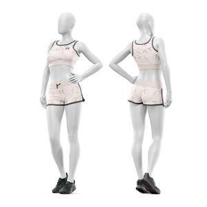 Conjunto Deportivo de Yoga para Mujer, Tallas Grandes, Ligero, Ecológico, de 2 Piezas, Transpirable, con Estampado, Personalizable con Logotipo OEM/ODM, Sujetador Deportivo Sin Costuras - Product Image 4