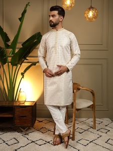 Nouvelle collection de kurtas pour hommes avec pyjama pour les fêtes, disponibles à prix abordable - Product Image 3
