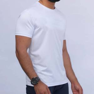 Camiseta Deportiva de Gimnasio Ecológica de Alta Calidad Personalizada OEM para Hombre, 100% Algodón, Manga Regular, Secado Rápido, Alto Rendimiento - Product Image 2