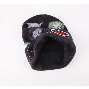 Bonnets d'hiver en acrylique personnalisés avec logo, bonnets de pêcheur en tricot avec strass, casquettes pour hommes - Product Image 2