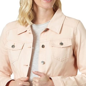 Women <b>Denim</b> <b>Jacket</b> Dark Blue Classic Fit Casual Button Closure Vintage Style Cotton Breathable <b>Lightweight</b> Fashion Outerwear - Product Image 3