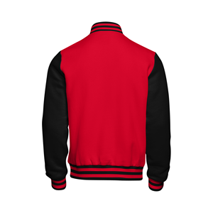 Custom Varsity Jacket Winter High Quality Leather Sleeves College Baseball Letterman Wool Varsity Jacket for Men - Product Image 3