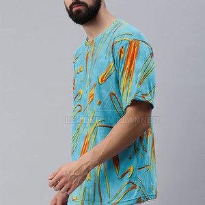 Camiseta Extra Grande para Hombre, Venta Caliente, Alta Calidad, Fabricada en Fábrica, 100% Algodón, Corte Holgado, Estampada, Precio al por Mayor - Product Image 3