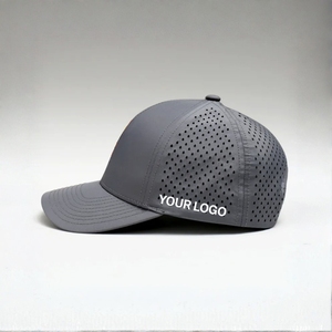 Gorra de Golf Ligera de Fabricación Personalizada, 5 Paneles, Transpirable, Impermeable, con Orificios Cortados con Láser en el Panel Frontal, Personalización de Marca, Ajustable - Product Image 3