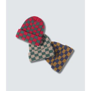 Jilani Handicraft Checkerboard Pattern Insulated & Down Cuffed Beanie Hat 350g - Product Image 1