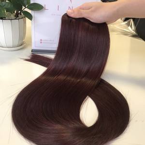 Extensions vierges crues de cheveux de trame de cheveux bruns droits d'os des cheveux vietnamiens crus du fournisseur en gros - Product Image 5