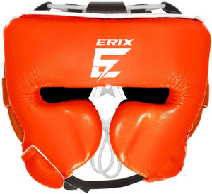 Casque de boxe de haute qualité, sur mesure, en cuir de vachette véritable, idéal pour l'entraînement de kickboxing, muay thai, MMA et gym. - Product Image 6