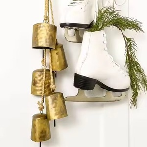 Campana Colgante de Metal Estilo Antiguo para Navidad, Adorno Decorativo Navideño para Árbol de Navidad, Puerta, Pared, Ventana, Chimenea, Hogar - Product Image 4