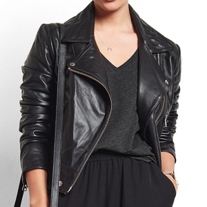 <b>New</b> Fashion Woman's Lightweight Waterproof Moto Jacket Quilted <b>New</b> <b>Skin</b> Leather Breathable Women Leather Jackets - Product Image 5