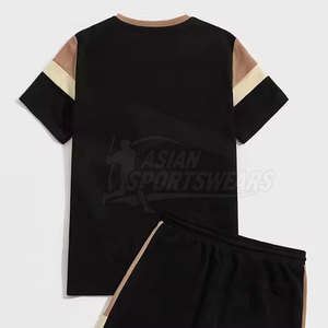 Prix d'usine, qualité supérieure personnalisée, ensemble de shorts pour hommes en coton 100% de couleur unie, imprimé avec logo, décontracté pour l'été - Product Image 2