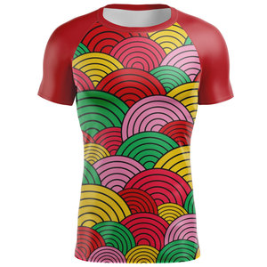 เสื้อยืดออกกำลังกายแขนยาวแบบรัดรูป สั่งทำได้ ใส่สบายสำหรับ MMA  แบบซับลิเมชั่นสำหรับผู้ชาย มีหลายสี - Product Image 1