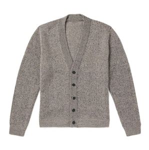 Plus Size Men's Ribbed V Neck <b>Cardigan</b> <b>Sweater</b> Button Front Knitwear Custom Logo Breathable Casual Wear - Product Image 2