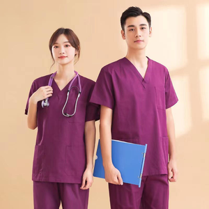 Medical <b>Scrub</b> <b>Set</b> Anti Wrinkle Nursing Uniform for Men and Women with Custom Size and Logo Service - Product Image 5