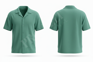 Chemise boutonnée décontractée sur mesure, respirante, en coton et lin léger, couleur unie, pour l'été, le travail en extérieur ou au bureau - Product Image 5