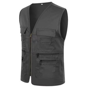 Chaleco transpirable para hombre, informal, ligero, para viajes al aire libre, con múltiples bolsillos, para trabajo. - Product Image 3