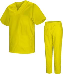 Conjunto de uniformes médicos unisex de algodón cómodos y de alta calidad para detección de agujas, ropa de hospital dental, tela tejida, venta al por mayor - Product Image 1